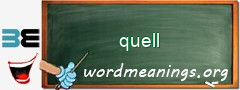 WordMeaning blackboard for quell